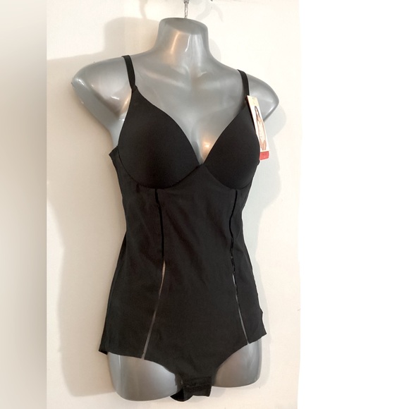 NEW STRM LINE WIREFREE BODYSUIT SHAPEWEAR BLACK SIZE LARGE - Picture 2 of 13
